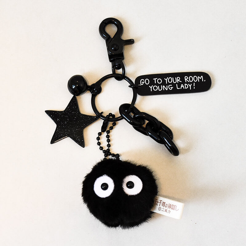 Spirited Away Soot Sprites Anime Plush Keychains - FIHEROE.