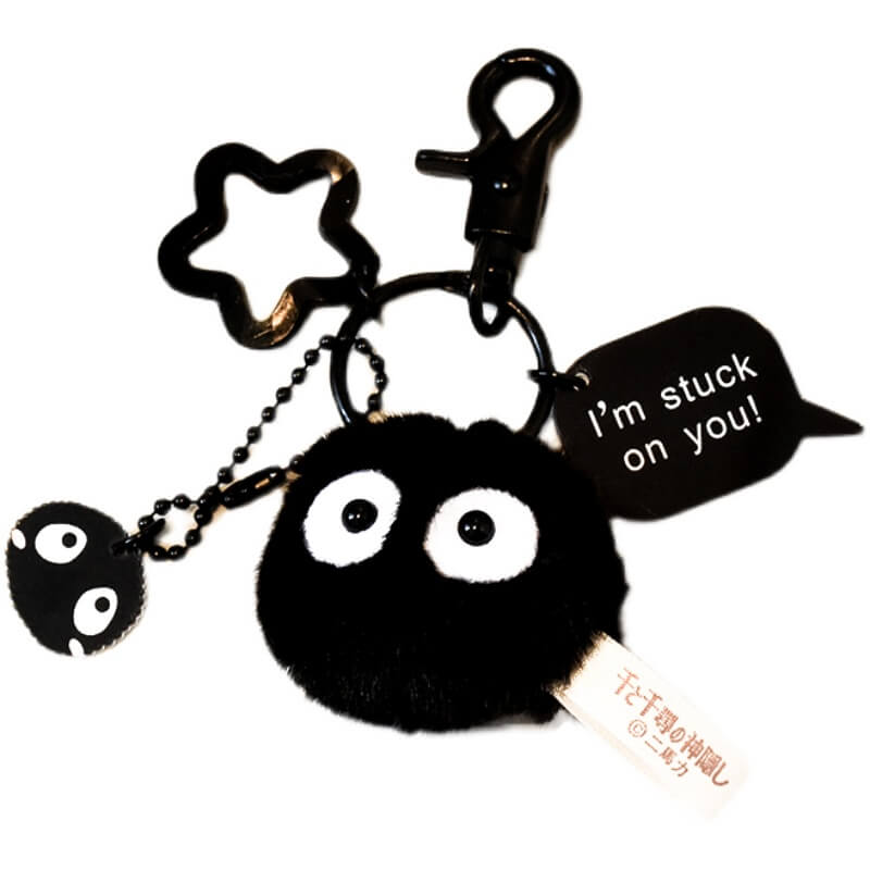 Spirited Away Soot Sprites Anime Plush Keychains - FIHEROE.