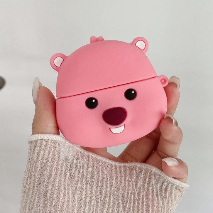 Cute Ruby Little Beaver Anime Airpods Case - FIHEROE.