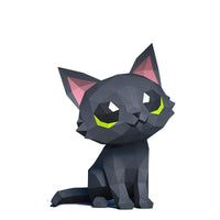 Thumbnail for Cute Animal Paper Craft Black Cat Figure - FIHEROE.