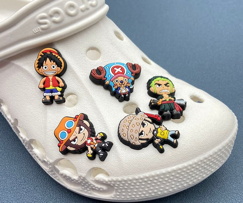 One Piece Characters Anime Croc Charms