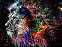 Thumbnail for Lion Colors DIY Totem Animal Diamond Dot Painting - FIHEROE.