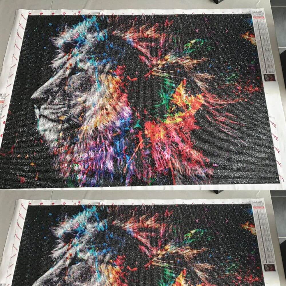 Lion Colors DIY Totem Animal Diamond Dot Painting - FIHEROE.