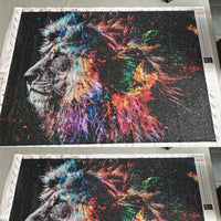 Thumbnail for Lion Colors DIY Totem Animal Diamond Dot Painting - FIHEROE.