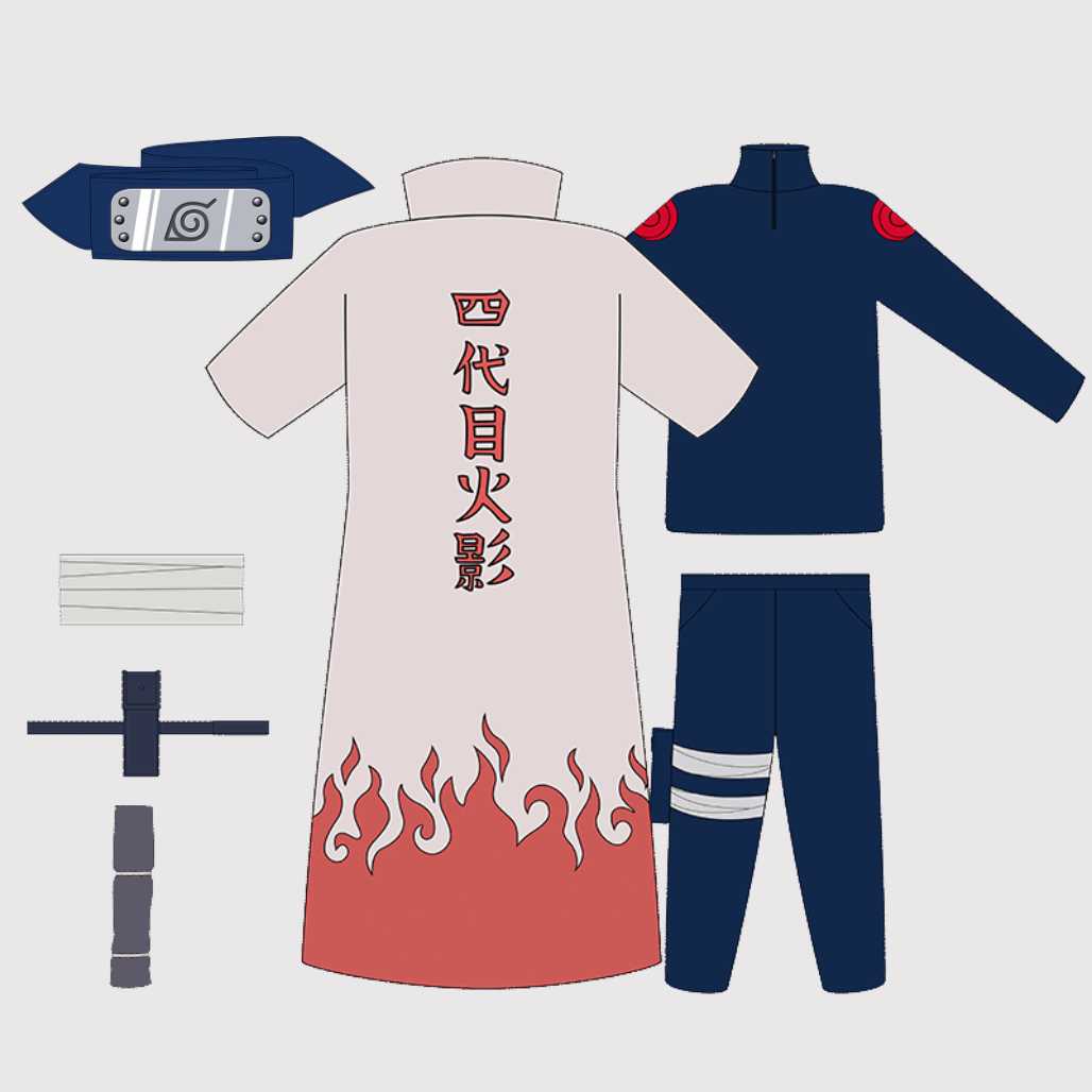 Naruto Shippuden Yondaime Namikaze Minato Traje