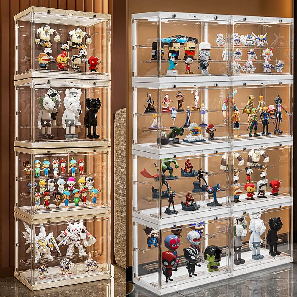 Dual Modded DETOLF Case by exilestrife () | Display cabinets ikea, Ikea  detolf, Display shelves