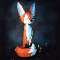 Thumbnail for The Proud Fox Animal Paper Craft Home Decor | FIHEROE.