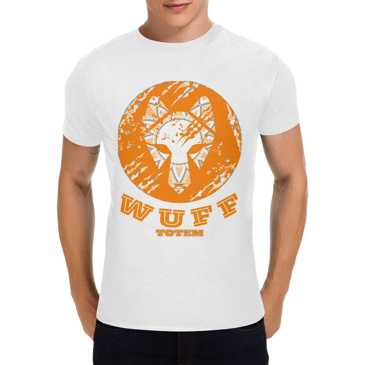 Wuff Totem Animal Tee Shirt Short Sleeve - FIHEROE.