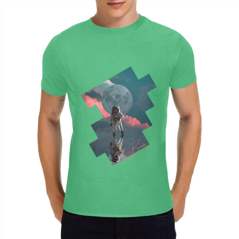 Space Dream Be Brave Mens Anime Tee Shirt - FIHEROE.