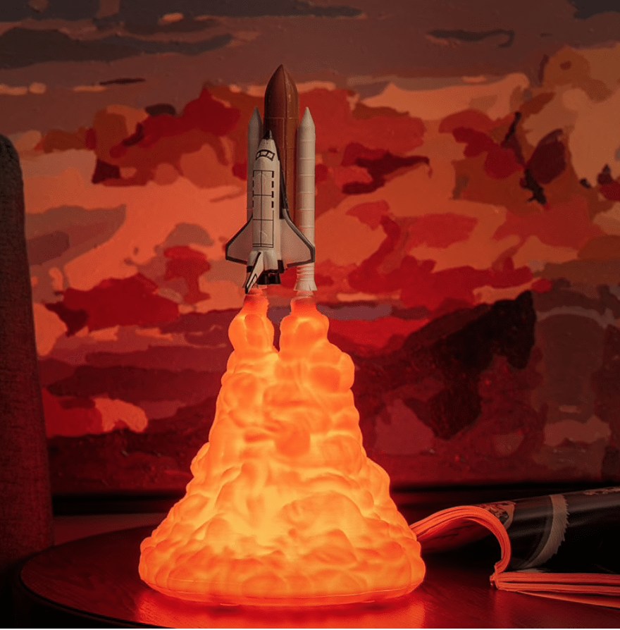 Anime Galaxy 3D Printed Space Shuttle Lamp - FIHEROE.