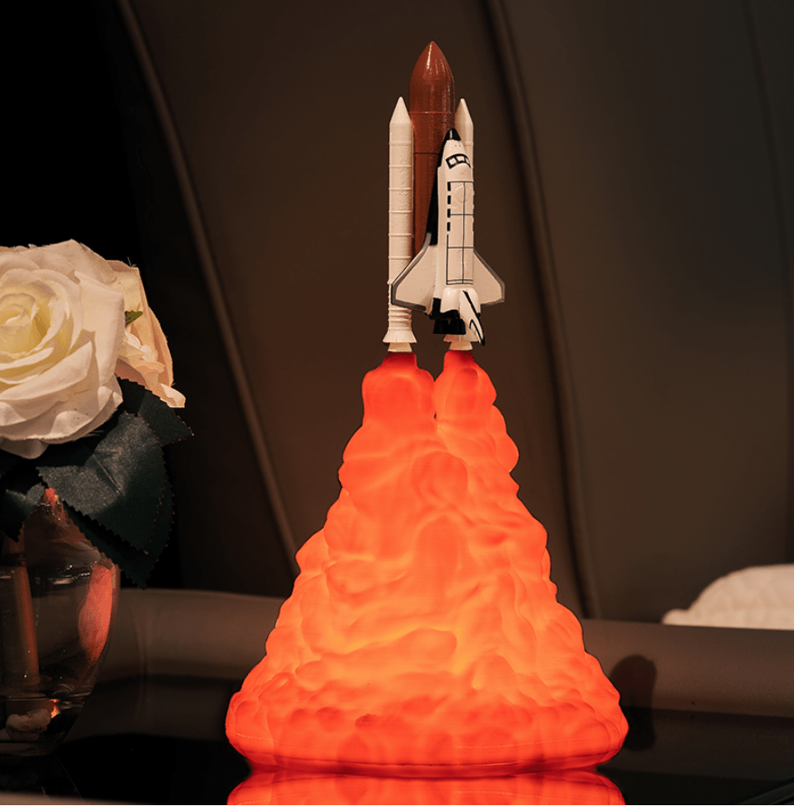 Anime Galaxy 3D Printed Space Shuttle Lamp - FIHEROE.