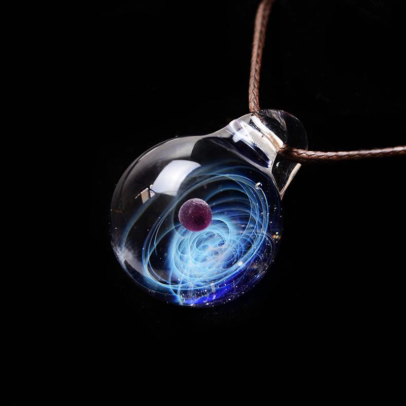 Anime Galaxy Glass Cabochon Pendant Necklace - FIHEROE.