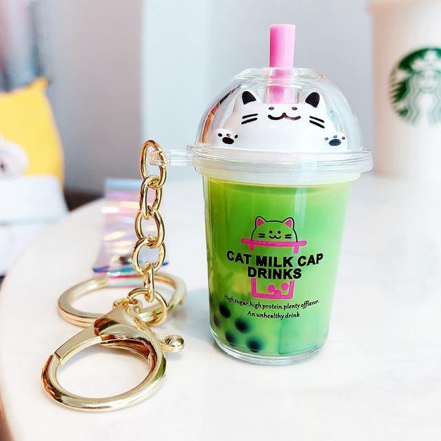 FIHEROE. Boba Milk Tea Bag Charm Pendants