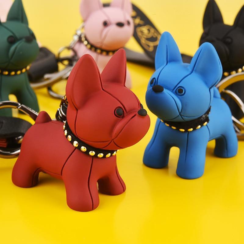 Dog Car Accessories Bulldog Pet Anime Keychains - FIHEROE.