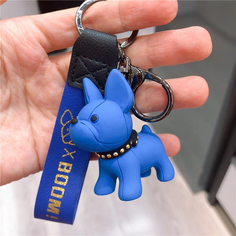 Dog Car Accessories Bulldog Pet Anime Keychains - FIHEROE.