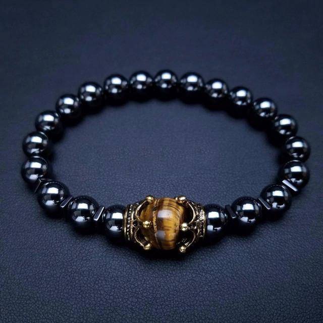 Healing Totem King Bead Natural Stone Bracelet - FIHEROE.