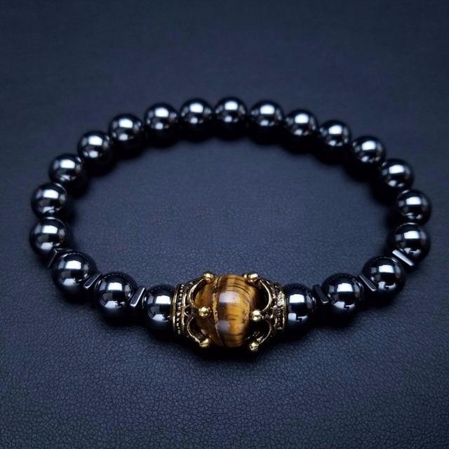 Healing Totem King Bead Natural Stone Bracelet - FIHEROE.