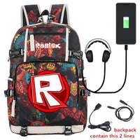Thumbnail for Roblox Student Smart School Backpack Anime Bag - FIHEROE.